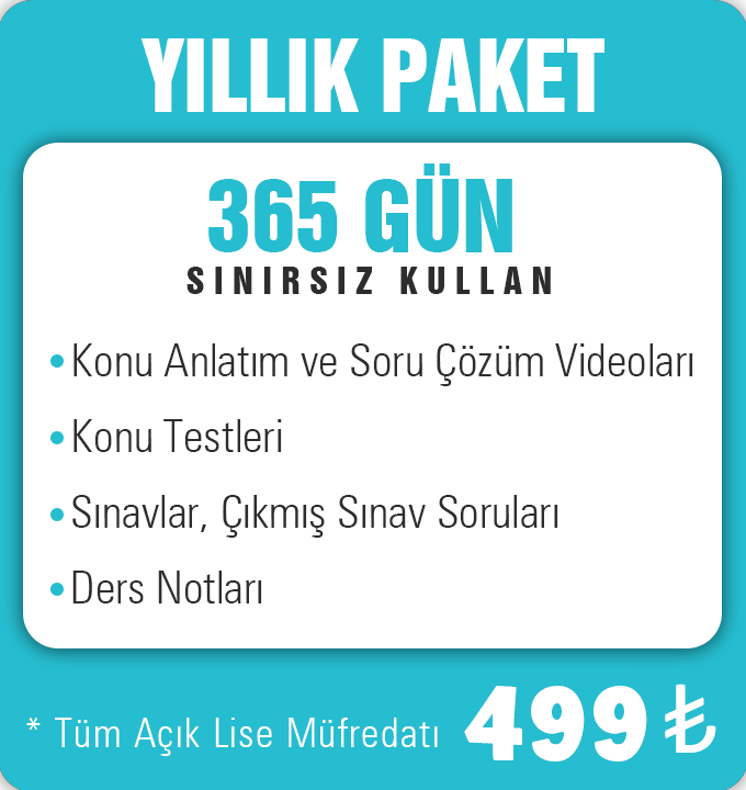 1 Yıllık Online Eğitim